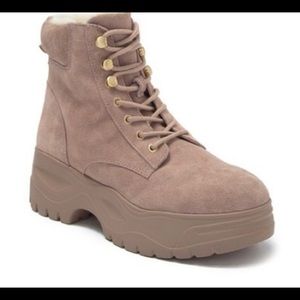 Steve Madden Maximo Faux Fur Suede Platform Boot